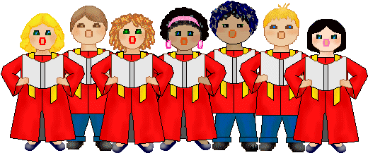 Choir Clip Art Children Singing Clip Art Image - Sing Praise God Clip (546x239)