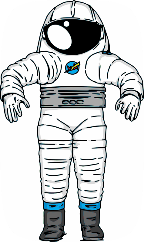 Spacesuit Clipart Simple - Space Suit Png (475x800)