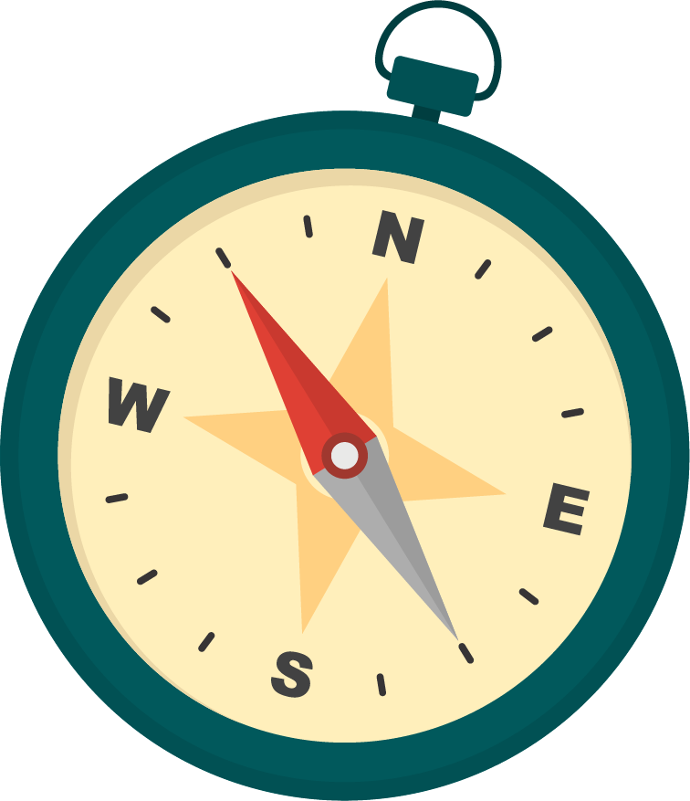 Vector Hand-painted Compass - Vector Graphics (756x877)