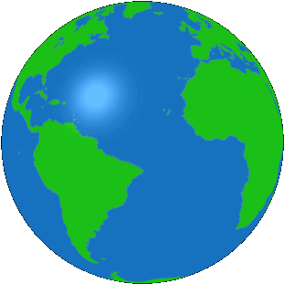 World Earth Sticker For Ios & Android - Blue And Green Earth (350x350)