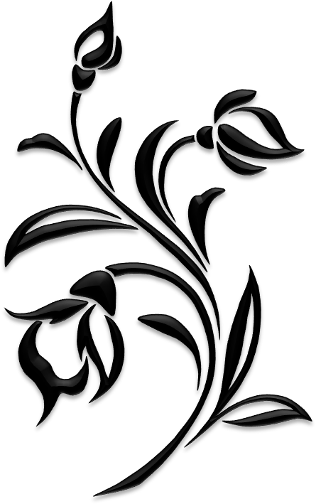 Flower Silhouettes Art & Islamic Graphics - Flower Silhouette Png (453x716)