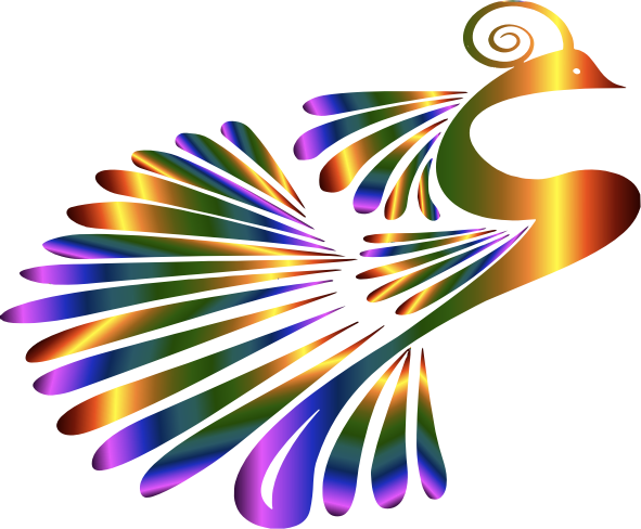 Medium Image - Peacock Png Clipart (910x750)