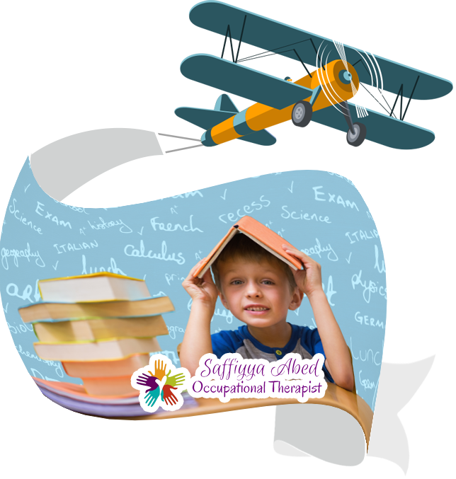Saffiya Abed Occupational Therapist Tel - Airplane Vector With Banner (644x677)
