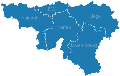Wallonia Map - Province De Namur Carte (400x400)
