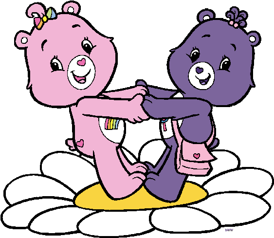 Care Bears Adventures In Care A Lot Clip Art Images - Share Bear And Cheer Bear (575x499)