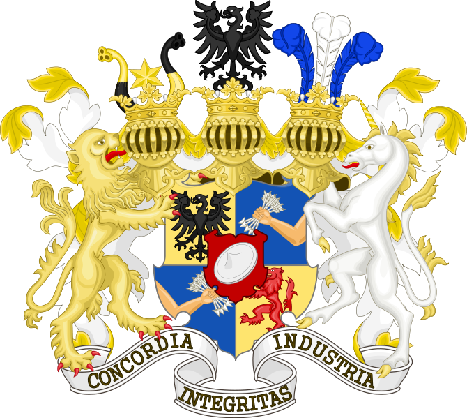 “give Me Control Over A Nations Currency, And I Care - Rothschild Family Coat Of Arms (670x599)