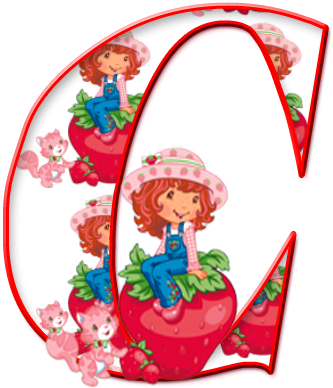 Alfabeto De Jahodový Koláč Sentado En Una Fresa - Numeros De Rosita Fresita (333x388)