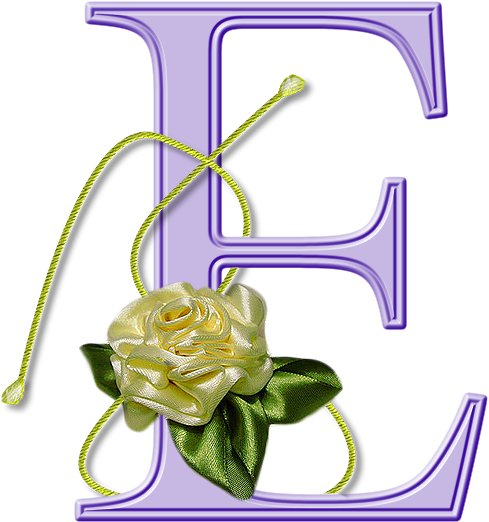 Flores Y Letras Para Decoupage - Letter (500x521)