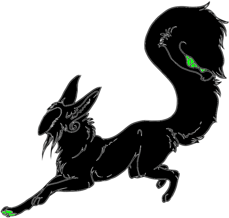 The Masked Shadow Dog By Freakwolffreakish - Digital Art (900x769)