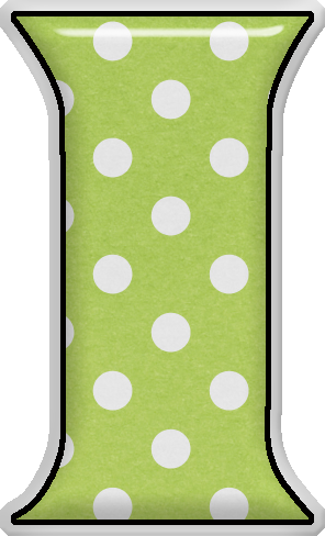 ‿✿⁀ Ꭿϧc ‿✿⁀ - Letra I Para Imprimir Lunares (296x488)