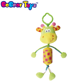 Bobeartoys Promocional Plástico Chocalho Pendurado - Toy Giraffe And Pig (350x350)