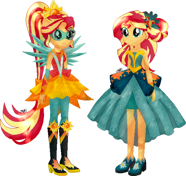 Au Eqg By Mairu-doggy - Sunset Shimmer Mlp Au (608x575)