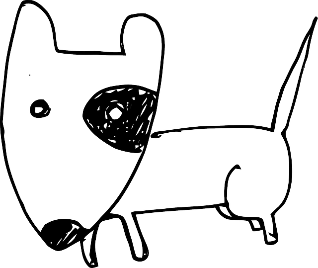 Animal Dog, Pet, Hound, Black Eye, Animal - Bull Terrier Logo Vector (640x539)
