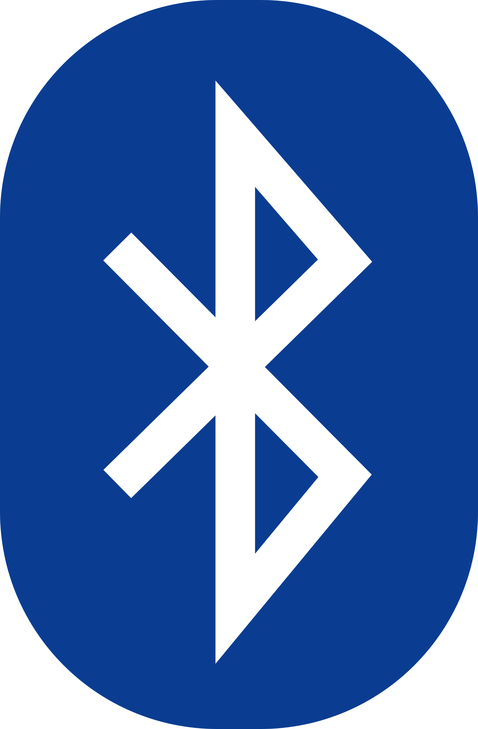 2000px-bluetooth - Svg - Bluetooth Logo Png (2000x3051)