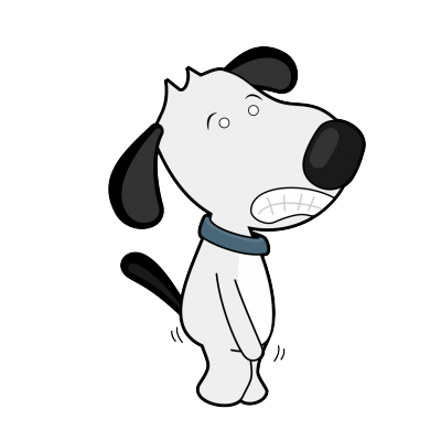 Is Your Dog Neutered - Cartoon Of Dog About To Get Neutered (400x400)