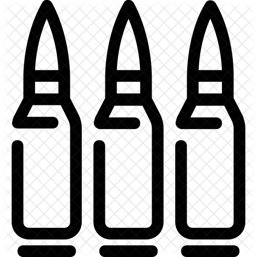 Bullets Icon - Weapon (512x512)