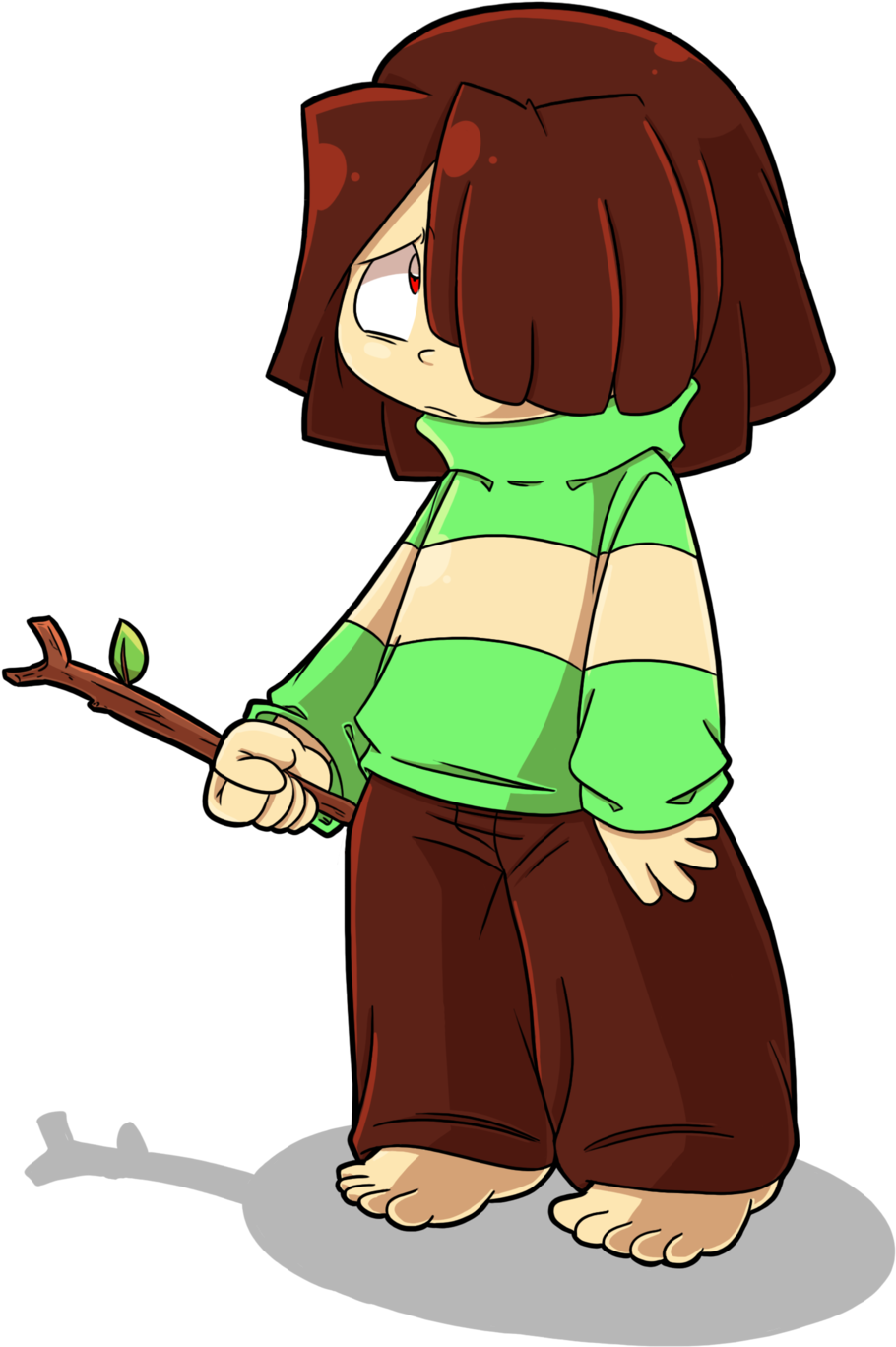 A Sad Chara-cter By Neloku - Chara Feet Tickle (1024x1435)