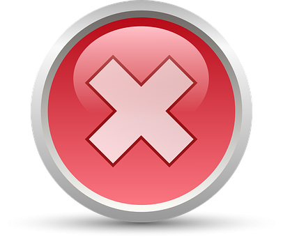 Cancel No Symbol Sign Wrong Mark Choice Ne - Arrow Clip Art (406x340)