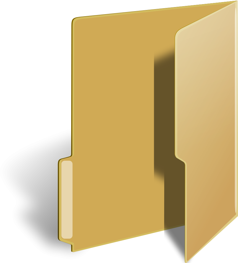 Vista Style Folder Svg Vector - Carpeta De Windows Png (900x900)