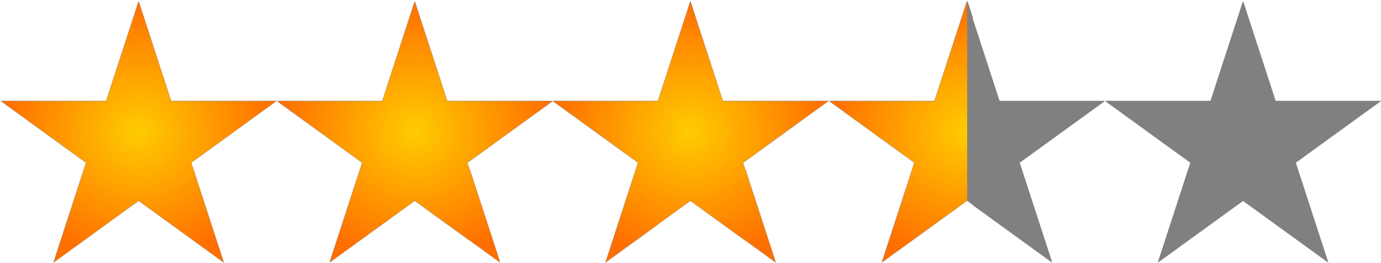 4 Stars Out Of 5 (2000x411)