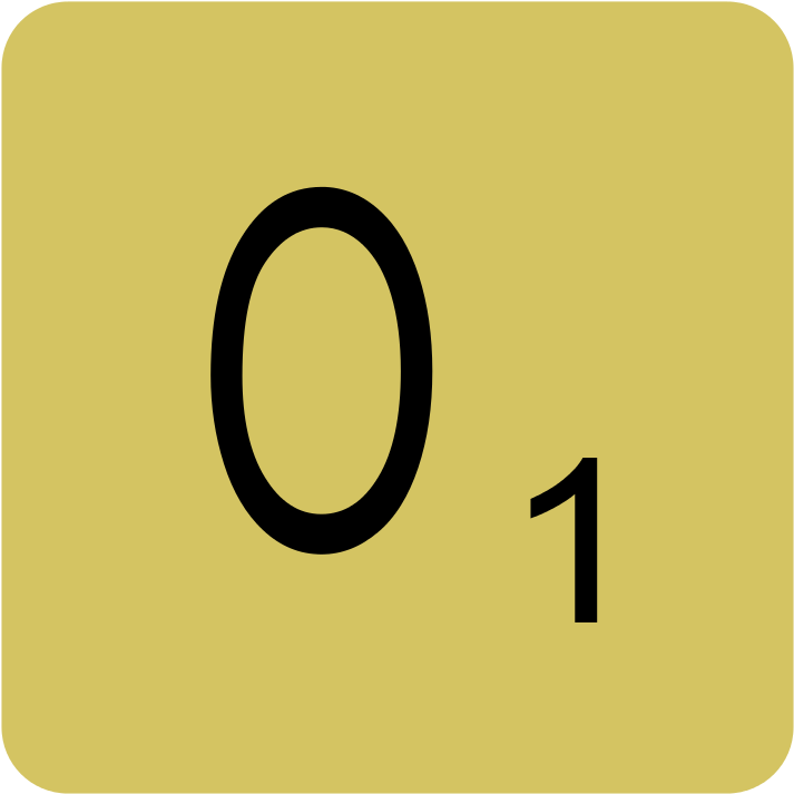 768px Scrabble Letter O Svg Png - Scrabble Letter O Png (768x768)