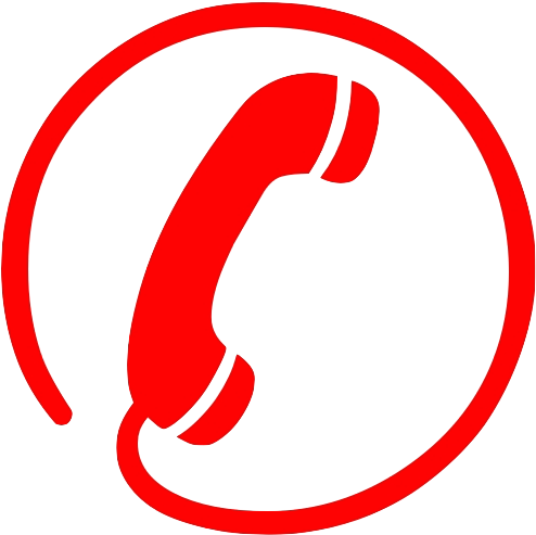 Phone Icon - Telephone Icon Red Png (512x512)