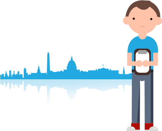 Moving Services In Dc - Trademark Fine Art Washington Dc Skyline Canvas Art (600x600)