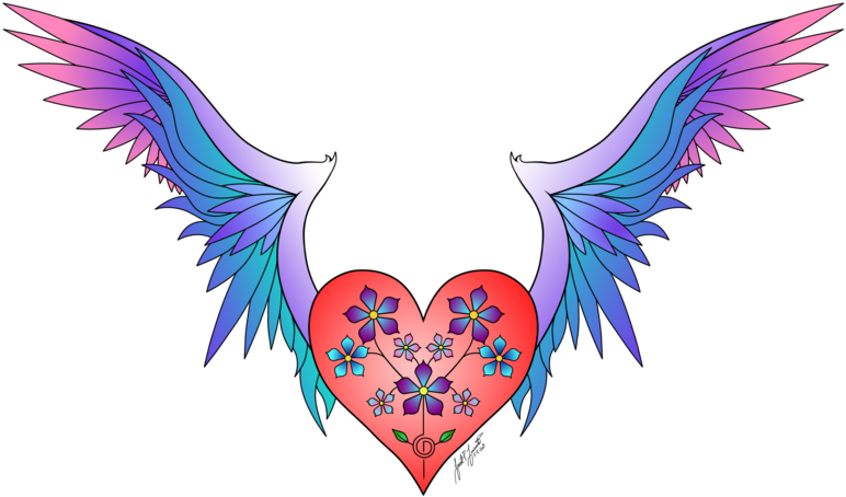 Heart With Wings - Heart With Wings Art (900x538)