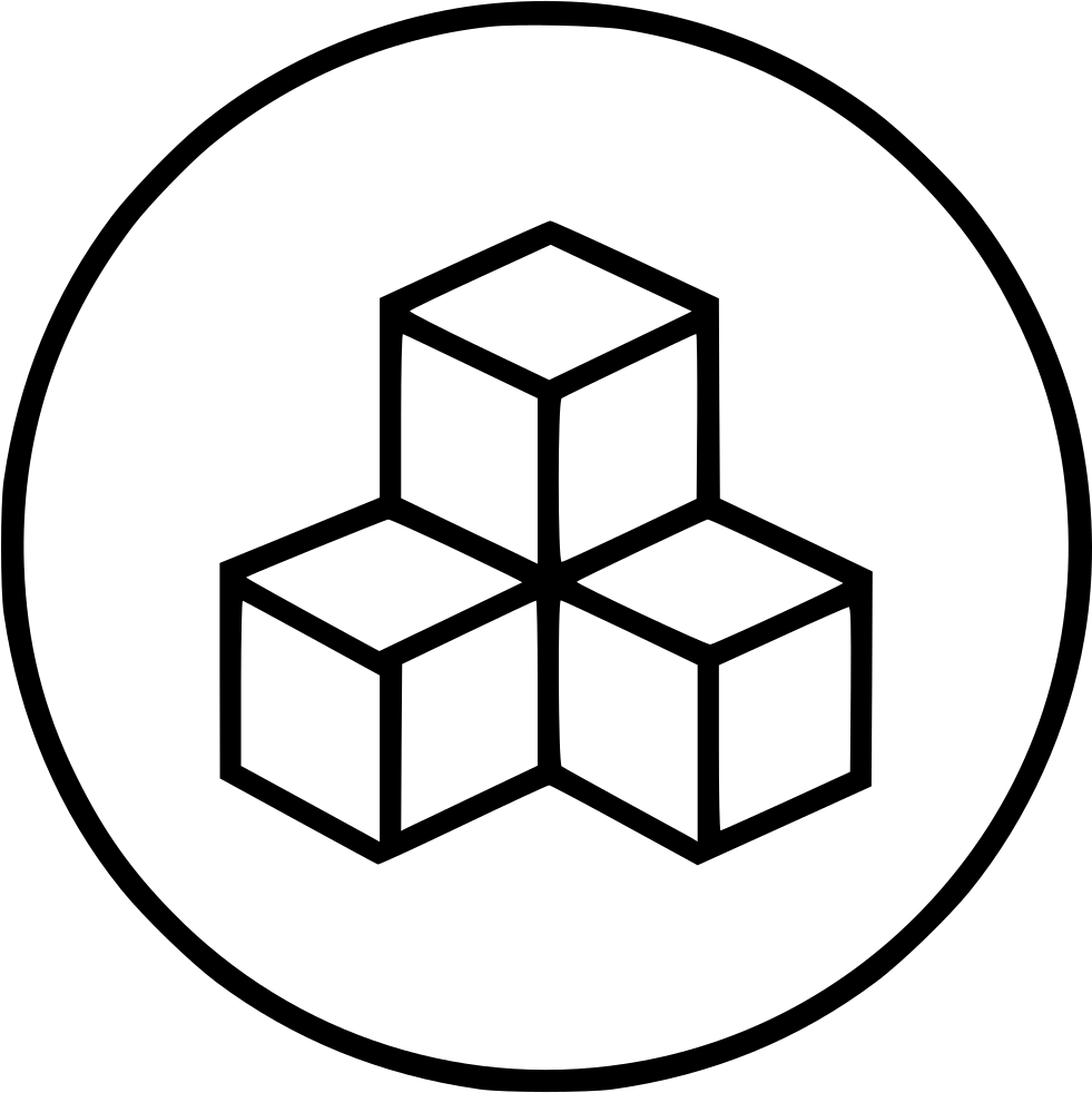 Geometry Shape Design Square Fashion Multiple View - Cubes Icon (981x982)