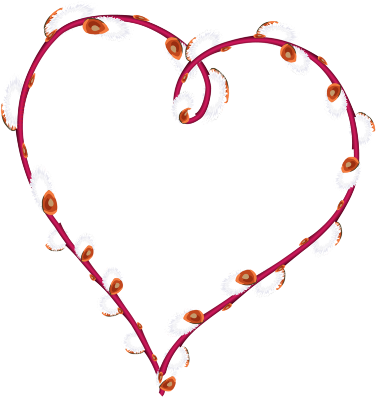 Willow Heart Shape Isolated By Flashtuchka On Deviantart - Clip Art Heart Shapes Transparent (774x1032)