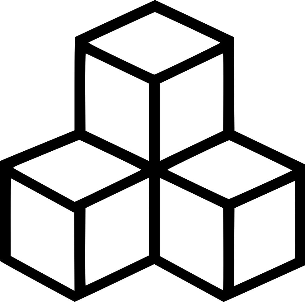 Geometry Shape Design Square Fashion Multiple View - Cubes Icon (980x970)
