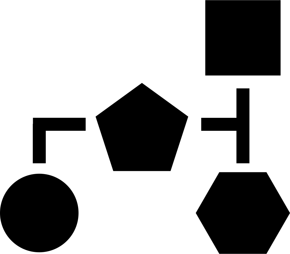 Block Scheme Of Basic Black Geometric Shapes Comments - Geometry (980x858)