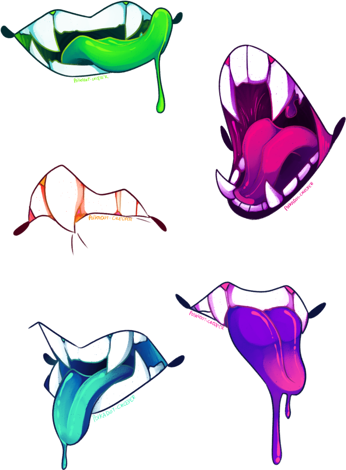 “ “teeth - Draw Drool On Teeth (1280x1659)