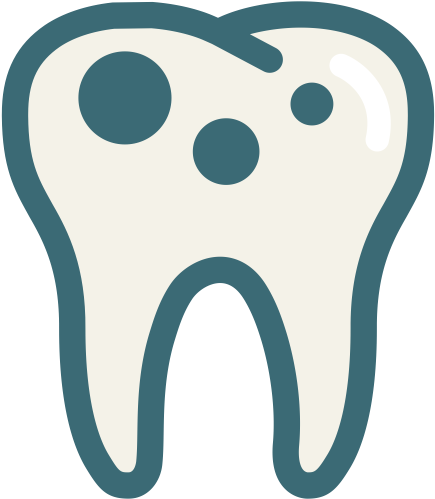Deep Tooth Decay & The Purpose Of A Root Canal - Decay Teeth Png Cartoon (512x512)