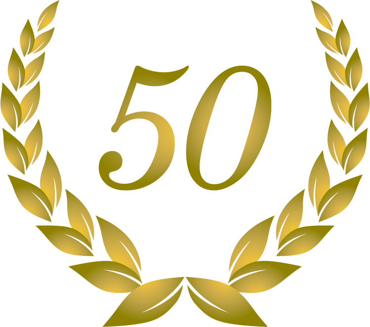 Днем, цифра 50 для открытки