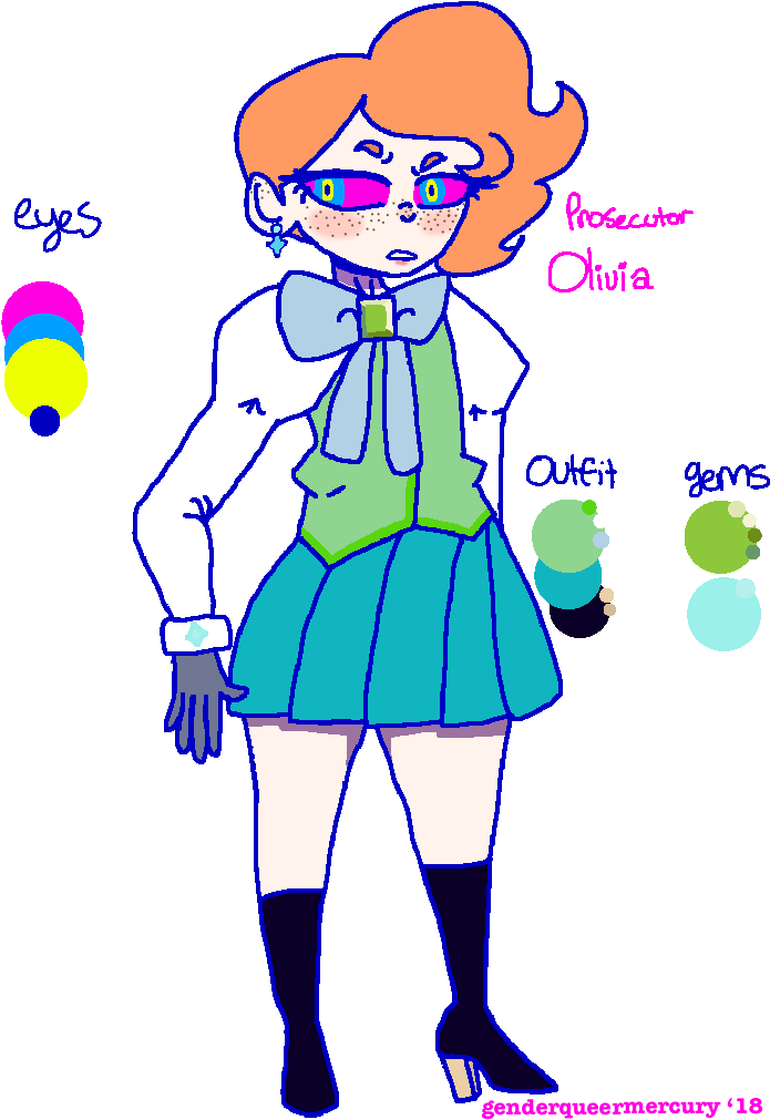 Lawyer Au Olivia{full Ref} - Cartoon (768x1024)