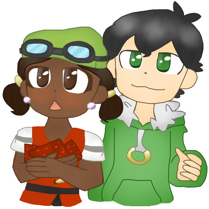 Smol Olivia And Axel By Katekenway - Cartoon (860x834)