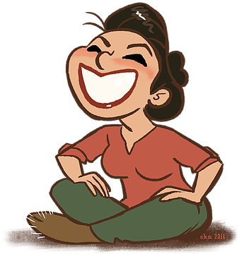 About Olivia - Cartoon (434x448)