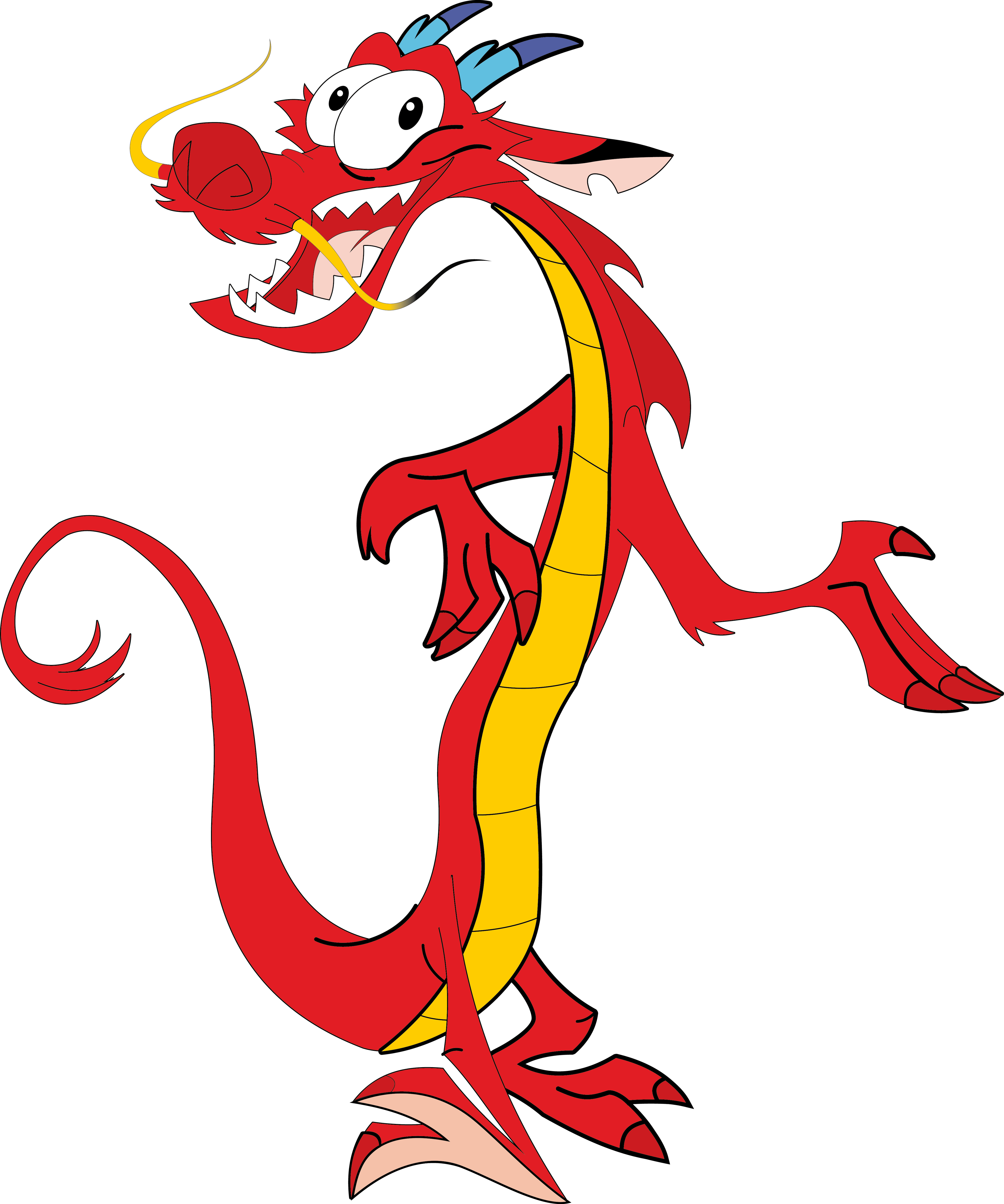 Mushu Fa Mulan Cri-kee Li Shang Clip Art - Mushu Mulan (3550x4260)