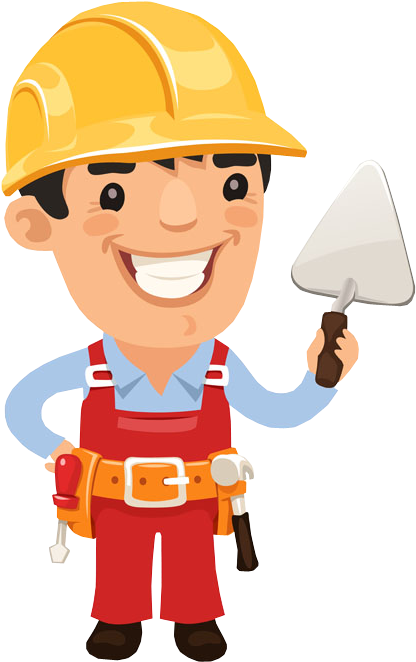 Funny Smile Cartoon Builder - Happy Labor Day Construction (460x700)