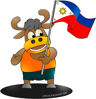 Phillipines Clipart Caricature - Philippines Cartoon Transparent (400x384)