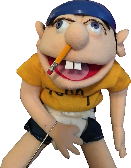 Jeffy Francios Sml Jeffy - Puppet With Pencil Up His Nose (507x647)