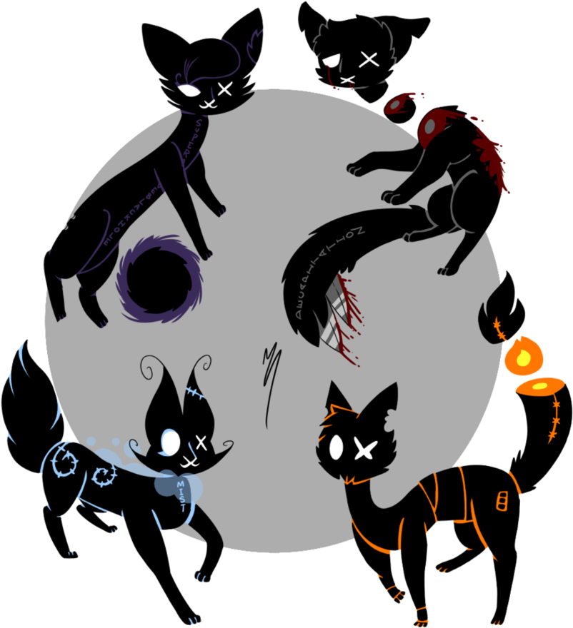 Cute Kitties By Scribnation - Cartoon (894x894)