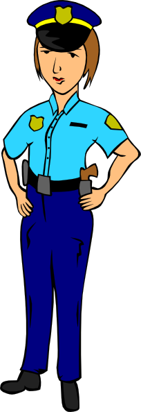 Police Officer Clipart - Heisenberg Uncertainty Principle Cartoon (204x594)