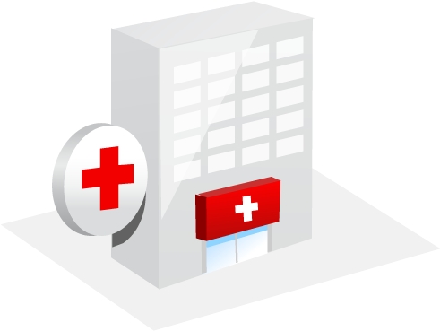 Available In 3 Sizes - Hospital Icon (512x512)