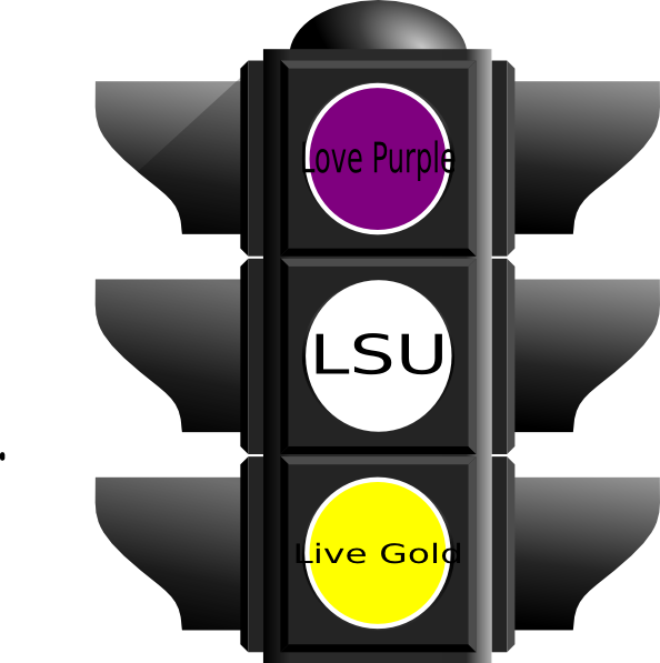 Stop Light Sticker Clip Art At Clker - Semaforo Con Luz Amarilla (594x597)