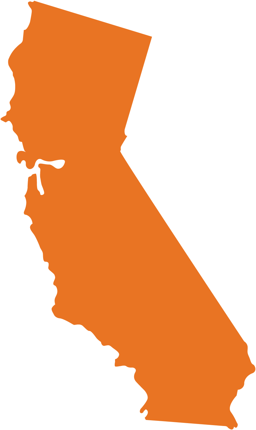 California Utility Companies - California Silhouette Png (897x1503)
