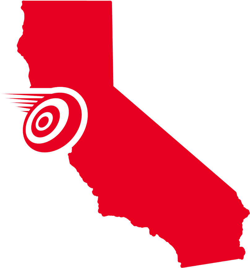 Vinyl California Decal - 2018 California Political Map (1000x1000)