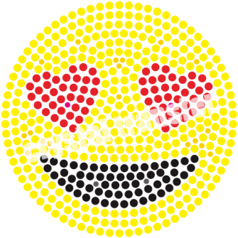 Love Heart Emoji Clothing Transfers Iron On - Logo De Nerium Png (416x416)