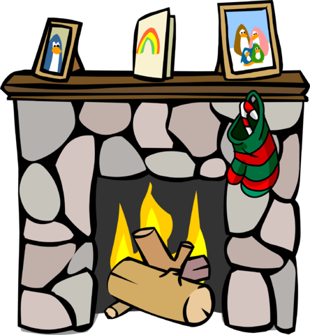 Fireplace Sprite 010 - Club Penguin (444x480)